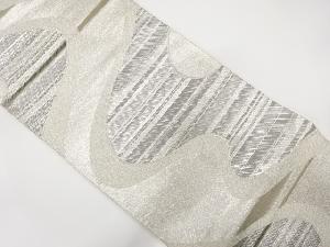 流水模様織り出し　袋帯